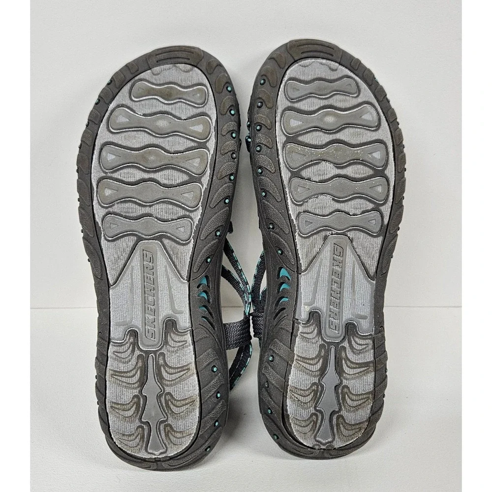 Skechers Outdoor Lifestyle Womens Gray Teal‎ Strappy Athletic Sandals Size 7